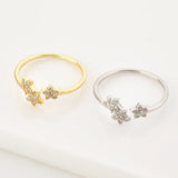925 Silver Starry Sky Sparkle Star Stud Earring Women Crystal CZ