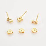 925 Silver Stenity Earring Set Stud Piercing Wedding Jewels