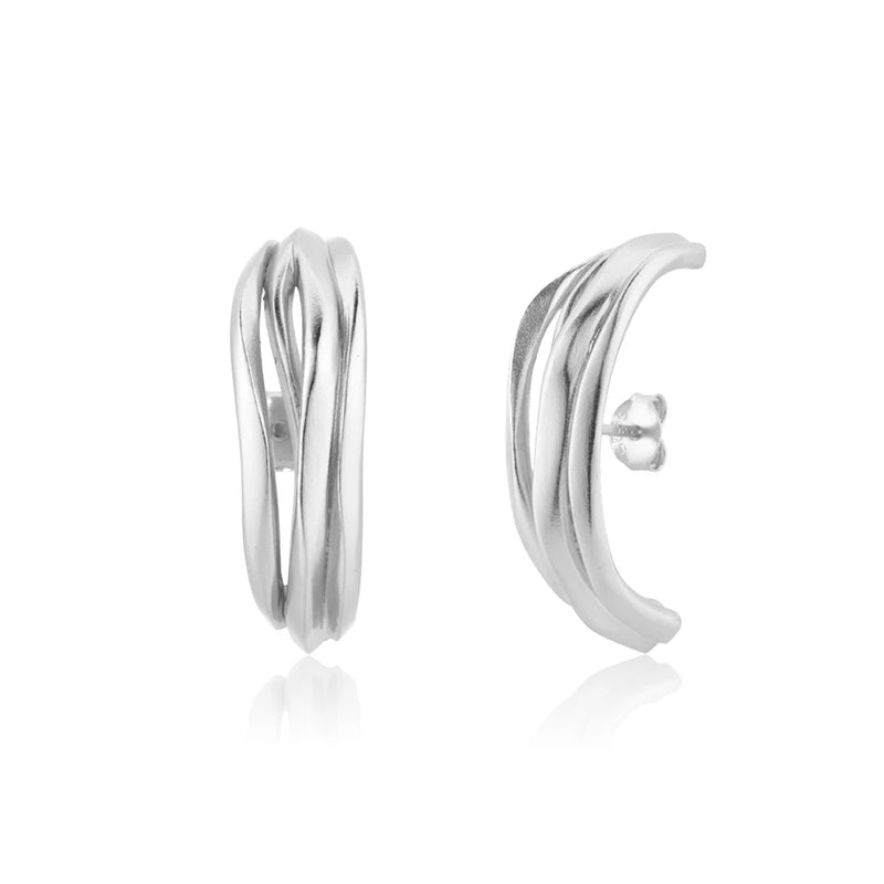 925 Sterling Silver Large Circle Earrings Women Geometric Party Jewelry