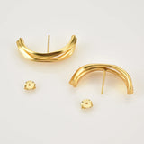925 Sterling Silver Large Circle Earrings Women Geometric Party Jewelry