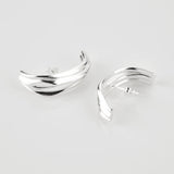 925 Sterling Silver Large Circle Earrings Women Geometric Party Jewelry