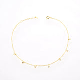 925 Sterling Silver Three Baby Box Chain Anklet Slim Chains Baby Box Foot Chain