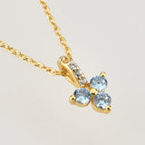 925 Silver Zircon CZ Pendant Choker Chain Rainbow Crystal Wedding Jewelry