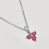925 Silver Zircon CZ Pendant Choker Chain Rainbow Crystal Wedding Jewelry