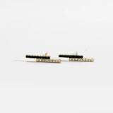 925 Silver CZ Stud Earring Clips Crystal