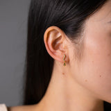 925 Silver Water Drop Irregular Line Earrings