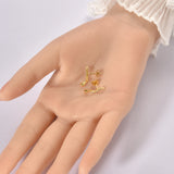 925 Silver Water Drop Irregular Line Earrings