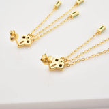925 Sterling Silver Green Chain Drop Earring Wedding Fine Jewelry