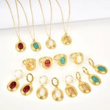 925 Silver Zircon Red Turquoise Drop Earring Piercing Fine Jewelry