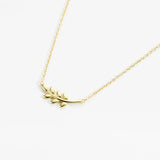 925 Silver Leafs Pendant Necklace Long Chain Choker Wedding Jewelry