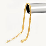 925 Silver Woven Chain Bracelet Bangle Wedding Rock Punk