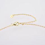 925 Silver Moon Pendant Clear Zircon CZ Long Chain Women Jewelry