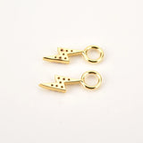 925 Silver Lighting Mini Charm Pendant Piercing for Women
