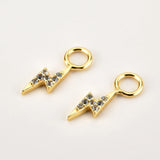 925 Silver Lighting Mini Charm Pendant Piercing for Women