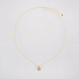 925 Silver Zircon Bee Pendant Necklace