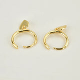 Sterling Silver Heart Drop Earrings for Women
