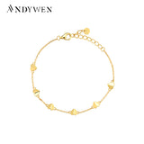 925 Sterling Silver Heart Charm Bangle Bracelet Fine Jewelry