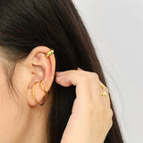 925 Sterling Silver Geometric Ear Cuff Earring
