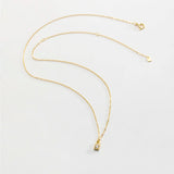 925 Silver Key Locker Pendant Necklace Delicate Spring Wedding Jewelry