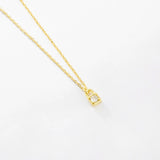 925 Silver Key Locker Pendant Necklace Delicate Spring Wedding Jewelry