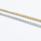 925 Sterling Silver 2mmTennis Chain Bracelet Women Wedding Jewelry