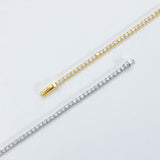 925 Sterling Silver 2mmTennis Chain Bracelet Women Wedding Jewelry