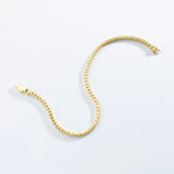 925 Sterling Silver 2mmTennis Chain Bracelet Women Wedding Jewelry