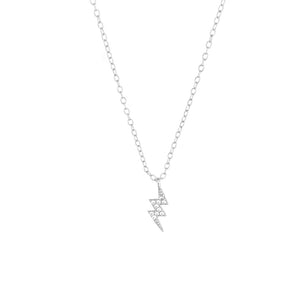 925 Silver Pendant Zircon CZ Chain Necklace Women Jewelry