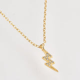 925 Silver Pendant Zircon CZ Chain Necklace Women Jewelry