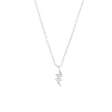 925 Silver Pendant Zircon CZ Chain Necklace Women Jewelry