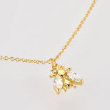 925 Silver Chain Bee Zircon Wedding Jewelry