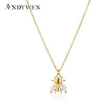 925 Silver Chain Bee Zircon Wedding Jewelry