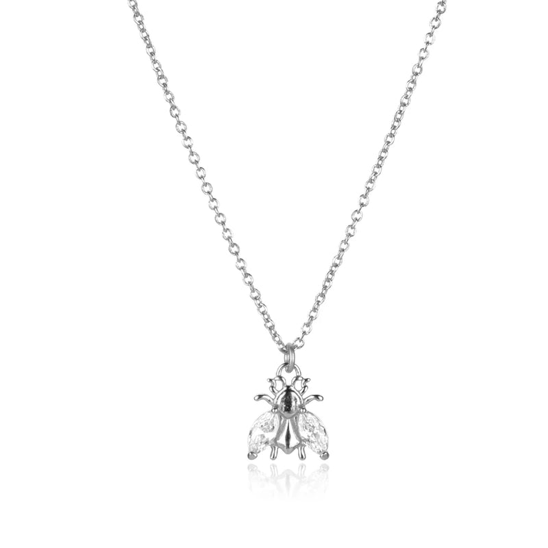 925 Silver Chain Bee Zircon Wedding Jewelry