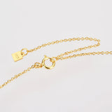 925 Silver Long Chain Choker Necklace Bee Charms Crystal Zircon Jewelry