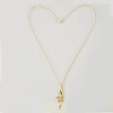 925 Sterling Silver Snake Pendant Necklace Long Chain European Rock Punk Jewelry