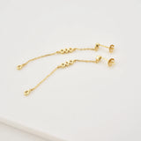 925 Silver Long Chain Earrings VERTICE Crystal Piercing Women Jewelry