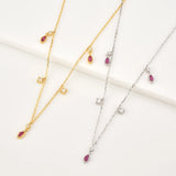 925 Sterling Silver Long Chain Necklace with Wing Pendant