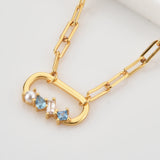 925 Silver Square Pendant Zodiac Cuban Necklace Choker
