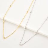 925 Silver Zircon Choker Necklace Crystal Wedding Jewelry