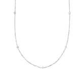 925 Silver Zircon Choker Necklace Crystal Wedding Jewelry