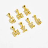 925 Silver Letter A-Z Pendant Charm Beads for Necklace Making