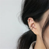 925 Silver Plain Ear Cuffs Punk Earring Clips Party Jewelry