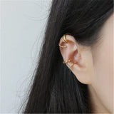 925 Silver Plain Ear Cuffs Punk Earring Clips Party Jewelry
