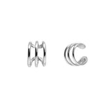 925 Silver Circle Round Ear Cuff No Piercing Clip