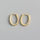 925 Silver Ovals Hoops Circle Piercing Party Jewelry