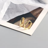 925 Silver Ovals Hoops Circle Piercing Party Jewelry