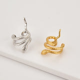 925 Silver Snake Ear Cuffs Non Piercing Clips Earrings