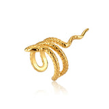 925 Silver Snake Ear Cuffs Non Piercing Clips Earrings