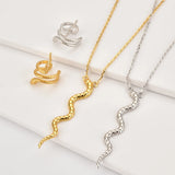 925 Silver Snake Ear Cuffs Non Piercing Clips Earrings