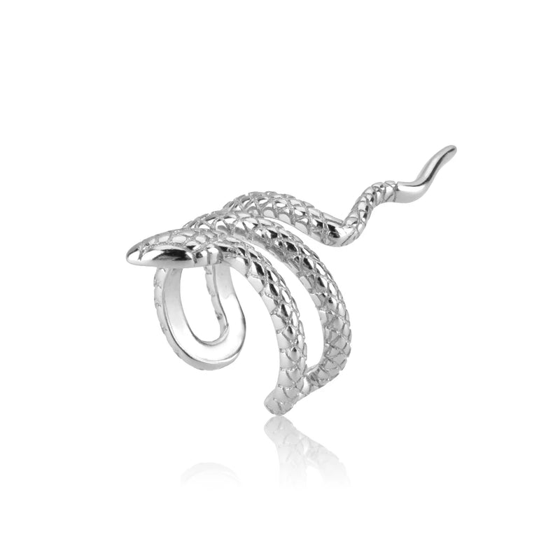 925 Silver Snake Ear Cuffs Non Piercing Clips Earrings